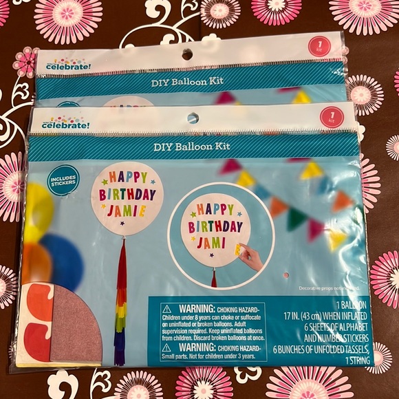 Way to Celebrate Party Supplies 2 Way To Celebrate Diy Balloon Decoration Kit Stickers